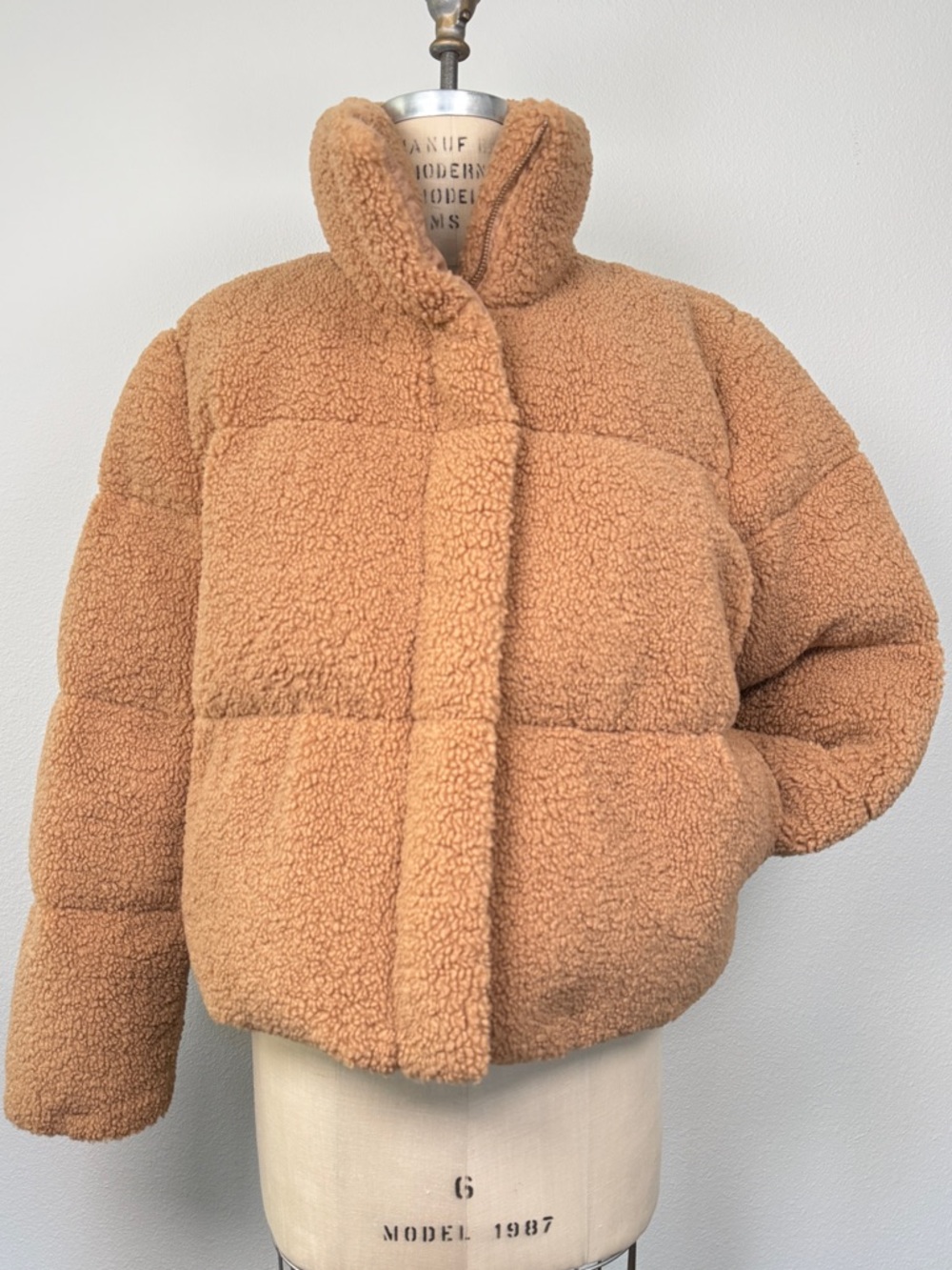 Joie Teddy Sherpa cropped jacket